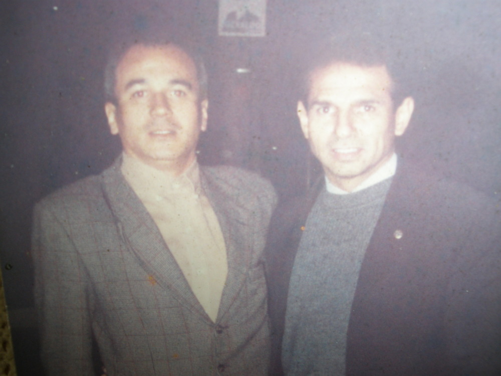João P.Braga e o ex-arbitro Oscar Roberto de Godoy-Jogo amistoso do Brasil em Florianópolis -Orlando Scarpelli